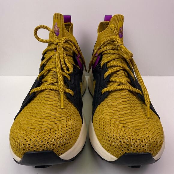 New In Box The North Face Hypnum Luxe Sneaker Arrowwood Yellow Purple Size 11 - Picture 2 of 10